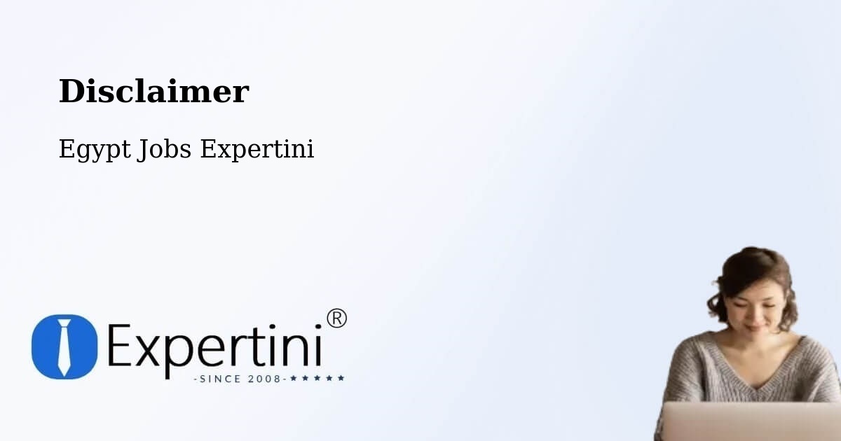Disclaimer – Al Badārī - Egypt Jobs Expertini